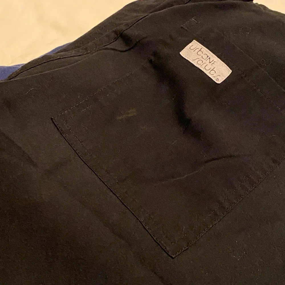 Lot of 3 Urbane Women's Scrub Pants in Black, Navy, and Blue - Picture 2 of 4